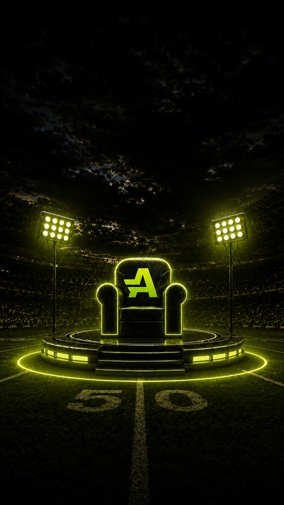 Armchair AD chair on stadium podium